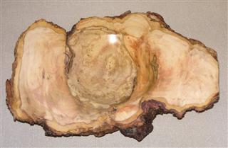 Cherry burr platter by Bill Burden